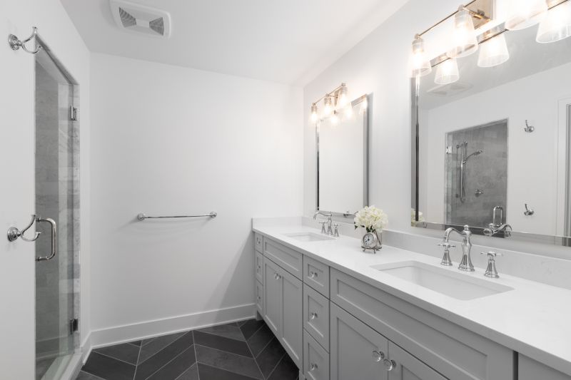 Contemporary Vanity with Open Storage